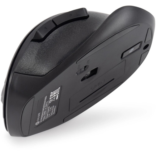 Мышь Oklick 504MW черный/серый оптическая 1600dpi silent беспров. USB 6but (2004736)