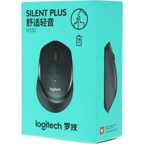 Мышь Logitech M330 Silent Plus синий оптическая 1000dpi silent беспров. USB 2but (910-004925)