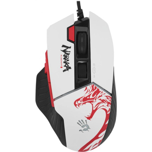 Мышь A4Tech Bloody W95 Max Naraka белый/рисунок оптическая 12000dpi USB 6but