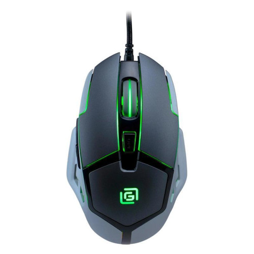 Мышь Oklick 915G HELLWISH V2 черный/серый оптическая 4800dpi USB 6but (1003993)