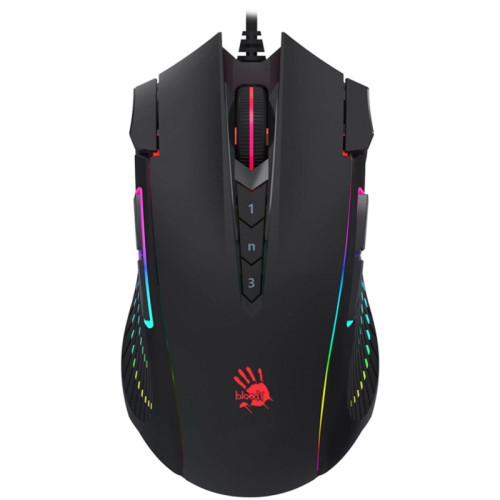 Мышь A4Tech Bloody J90s черный оптическая 8000dpi USB 12but (J90S BLACK ACTIVATED)