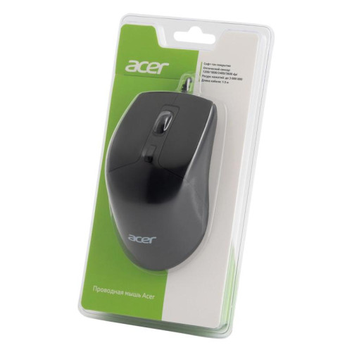 Мышь Acer OMW130 черный оптическая 3600dpi USB 6but (ZL.MCEEE.00J)