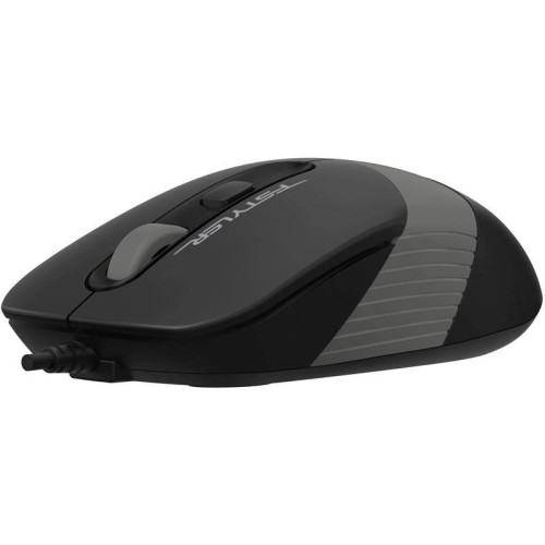Мышь A4Tech Fstyler FM10ST серый/черный оптическая 1600dpi silent USB для ноутбука 3but (FM10ST GREY)