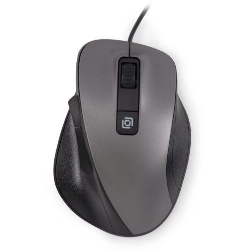 Мышь Oklick 504M черный/серый оптическая 3600dpi silent USB 6but (2004741)