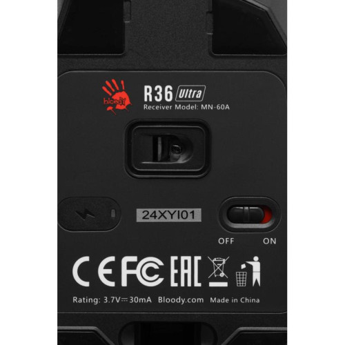 Мышь A4Tech Bloody R36 Ultra черный оптическая 12000dpi беспров. USB 7but