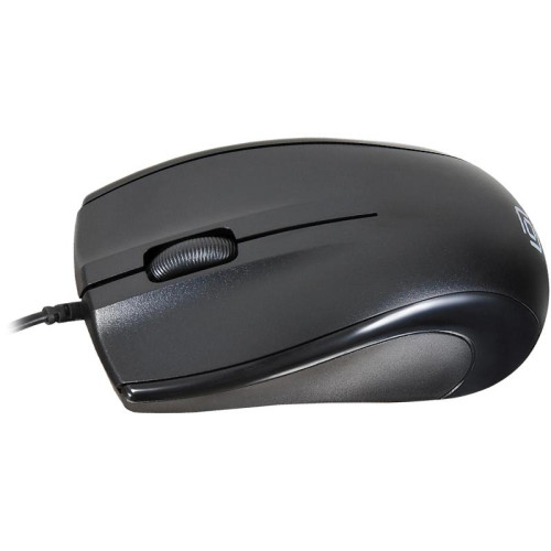Мышь Oklick 185M черный оптическая 1200dpi USB для ноутбука 3but (945606)