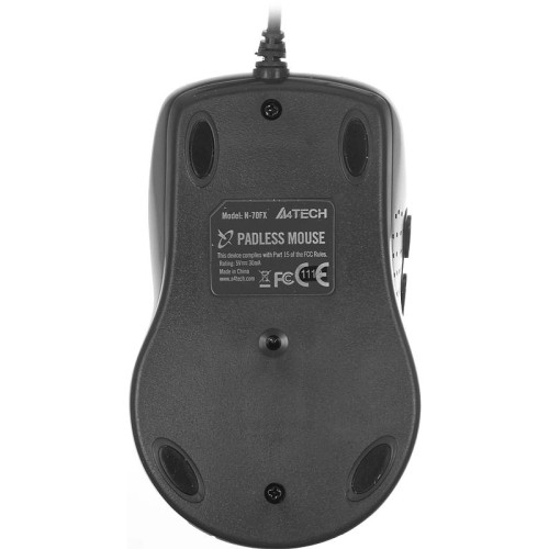 Мышь A4Tech V-Track Padless N-70FX черный оптическая 1600dpi USB для ноутбука 7but Мышь A4Tech V-Track Padless N-70FX черный оптическая 1600dpi USB для ноутбука 7but