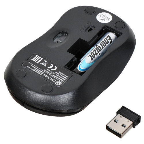 Мышь Oklick 605SW черный оптическая 1200dpi беспров. USB для ноутбука 3but (384108)