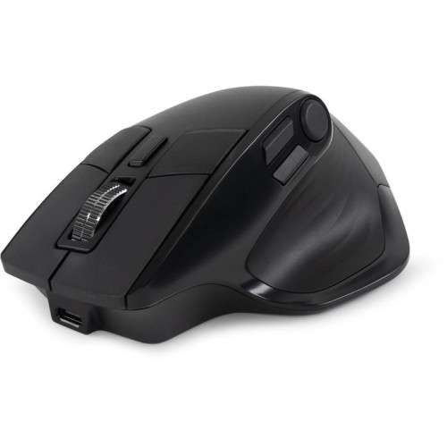 Мышь Oklick 502MW черный оптическая 2400dpi silent беспров. BT/Radio USB для ноутбука 9but (1978678)