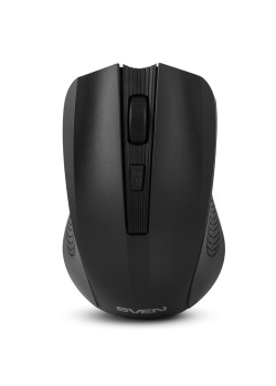 Беспроводная мышь SVEN RX-400W чёрная (3+1кл. 600/1000/1400DPI, блист)