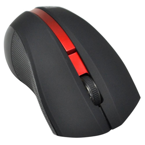 Мышь Oklick 615MW черный/красный оптическая 1200dpi беспров. USB для ноутбука 3but (412861)