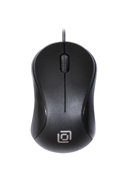 Мышь Oklick 115S черный оптическая 1200dpi USB для ноутбука 3but (711636)