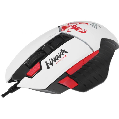 Мышь A4Tech Bloody W95 Max Naraka белый/рисунок оптическая 12000dpi USB 6but