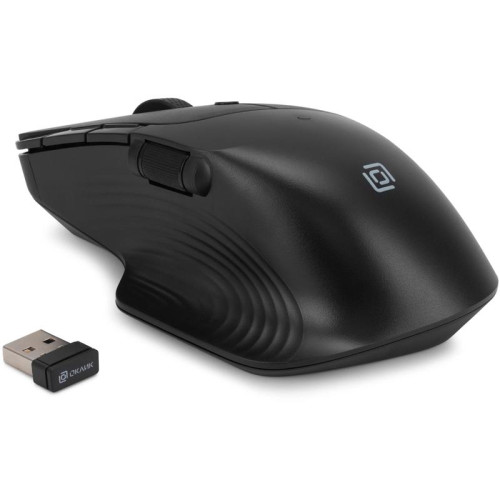 Мышь Oklick 501MW черный оптическая 2400dpi беспров. USB для ноутбука 6but (1877553)