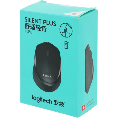 Мышь Logitech M330 Silent Plus белый оптическая 1000dpi silent беспров. USB 2but (910-004926)
