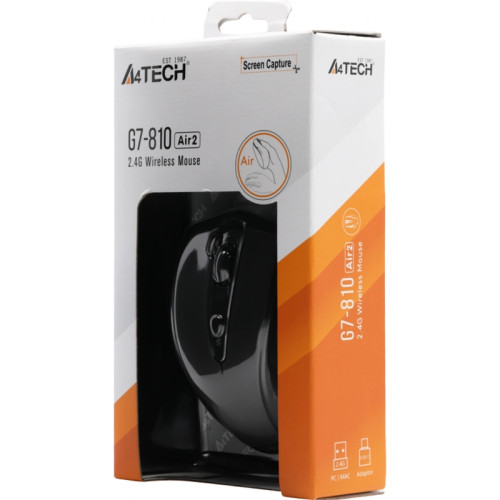 Мышь A4Tech G7-810 Air2 черный оптическая 2000dpi беспров. USB для ноутбука 7but Мышь A4Tech G7-810 Air2 черный оптическая 2000dpi беспров. USB для ноутбука 7but