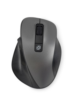 Мышь Oklick 504MW черный/серый оптическая 1600dpi silent беспров. USB 6but (2004736)