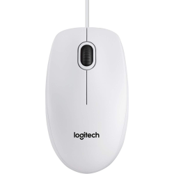 Мышь/ Logitech Optical Mouse B100  White USB   OEM