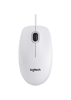 Мышь/ Logitech Optical Mouse B100  White USB   OEM