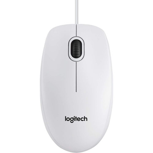 Мышь/ Logitech Optical Mouse B100  White USB   OEM