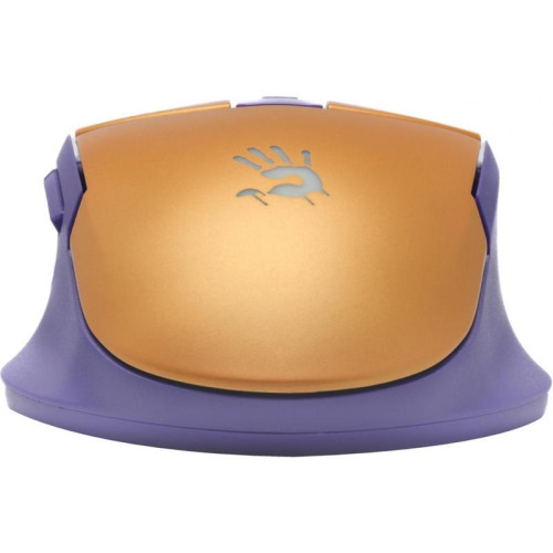 Мышь A4Tech Bloody L65 Max желтый/фиолетовый оптическая 12000dpi USB 6but (L65 MAX/ROYAL VIOLET)