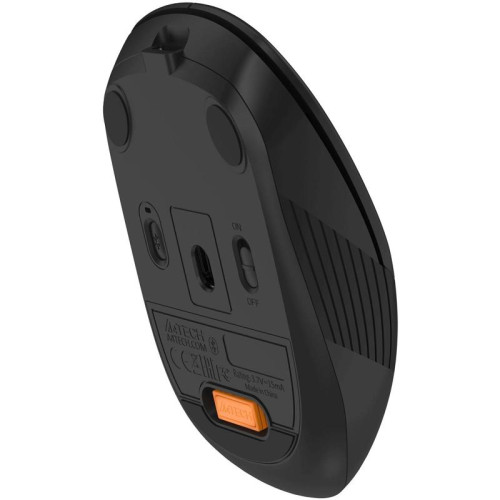 Мышь A4Tech Fstyler FB10CS черный оптическая 2000dpi silent беспров. BT/Radio USB 4but (FB10CS USB STONE BLACK)
