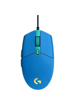 Мышь Logitech G102 LightSync синий оптическая 8000dpi USB 6but (910-005810)