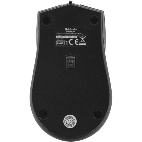 Мышь DEFENDER USB OPTICAL OPTIMUM MB-270 BLACK 52271
