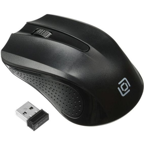 Мышь Oklick 485MW черный оптическая 1600dpi беспров. USB для ноутбука 3but (997819)