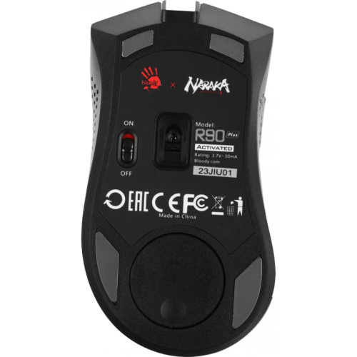 Мышь A4Tech Bloody R90 Plus Naraka белый/рисунок оптическая 5000dpi беспров. USB 7but Мышь A4Tech Bloody R90 Plus Naraka белый/рисунок оптическая 5000dpi беспров. USB 7but