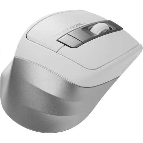 Мышь A4Tech Fstyler FG35S серебристый/белый оптическая 2000dpi silent беспров. USB 5but (FG35S USB SILVER)