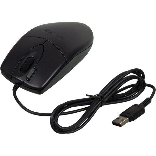 Мышь A4Tech OP-620DS черный оптическая 1200dpi silent USB 3but