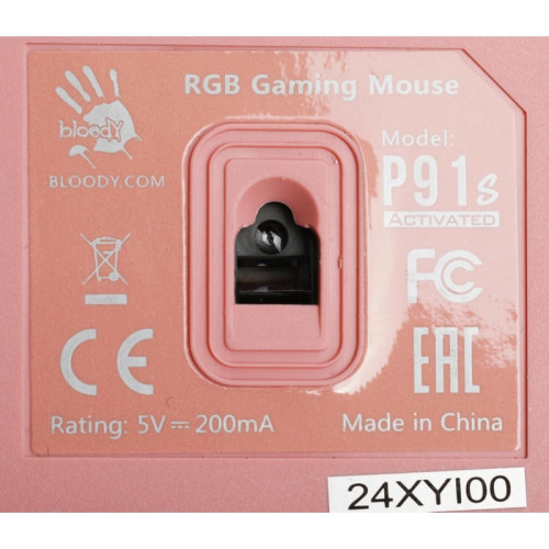 Мышь A4Tech Bloody P91s розовый оптическая 8000dpi USB 8but (P91S PINK ACTIVATED) Мышь A4Tech Bloody P91s розовый оптическая 8000dpi USB 8but (P91S PINK ACTIVATED)
