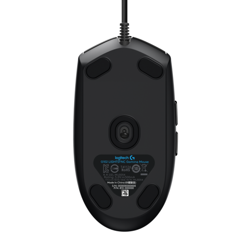Мышь/ Logitech Mouse G102 LIGHTSYNC  Gaming Black Retail