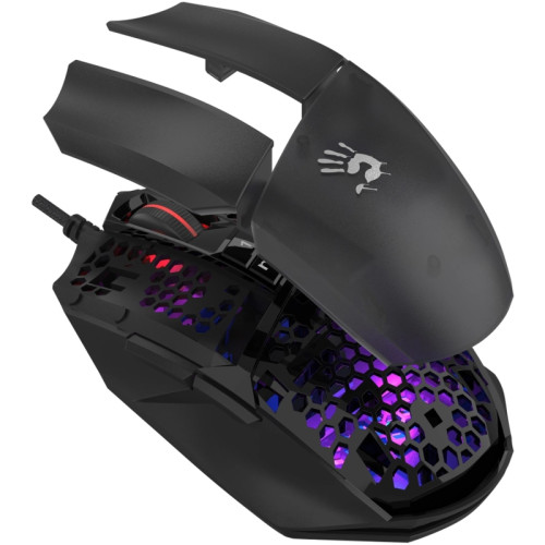Мышь A4Tech Bloody W65 Max Mini черный оптическая 12000dpi USB 9but (W65 MAX MINI HONEYCOMB) Мышь A4Tech Bloody W65 Max Mini черный оптическая 12000dpi USB 9but (W65 MAX MINI HONEYCOMB)