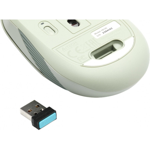 Мышь A4Tech Fstyler FB10C зеленый оптическая 2000dpi беспров. BT/Radio USB 4but (FB10C MATCHA GREEN)