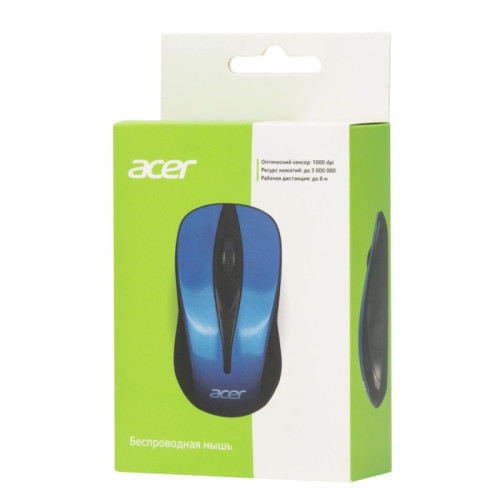 Мышь Acer OMR132 синий/черный оптическая 1000dpi беспров. USB для ноутбука 3but (ZL.MCEEE.01F) Мышь Acer OMR132 синий/черный оптическая 1000dpi беспров. USB для ноутбука 3but (ZL.MCEEE.01F)
