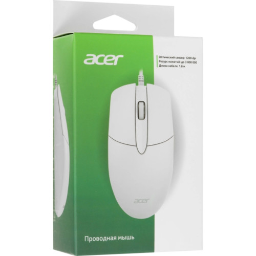 Мышь Acer OMW300 белый оптическая 1200dpi USB 3but (ZL.MCECC.01V) Мышь Acer OMW300 белый оптическая 1200dpi USB 3but (ZL.MCECC.01V)