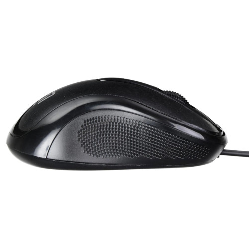 Мышь Oklick 385M черный оптическая (1600dpi) USB для ноутбука (3but)