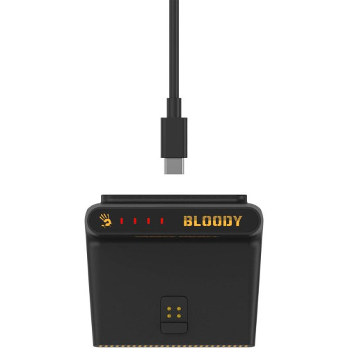 Мышь A4Tech Bloody R72 Ultra Duo черный/рисунок оптическая 20000dpi беспров. USB/USB-C 6but (R72 ULTRA DUO RENEGADEMIDNIGHT)