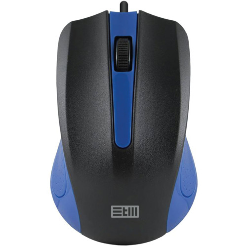 Мышь проводная USB STM 101CB черный/синий/ STM USB WIRED MOUSE STM 101CB black/blue