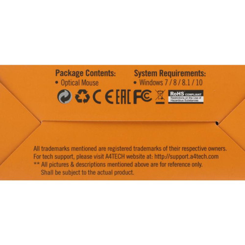 Мышь A4Tech OP-330 черный оптическая 1200dpi USB 3but (OP-330 (BLACK))