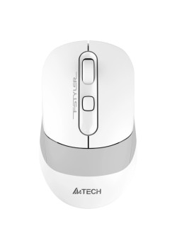 Мышь A4Tech Fstyler FB10C белый/серый оптическая 2000dpi беспров. BT/Radio USB 4but (FB10C GRAYISH WHITE)