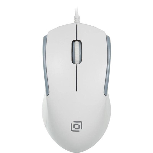 Мышь Oklick 245M белый оптическая 1000dpi USB 3but (471480)