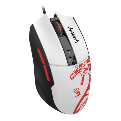 Мышь A4Tech Bloody L65 Max белый/рисунок оптическая 12000dpi USB 6but (L65 MAX NARAKA)