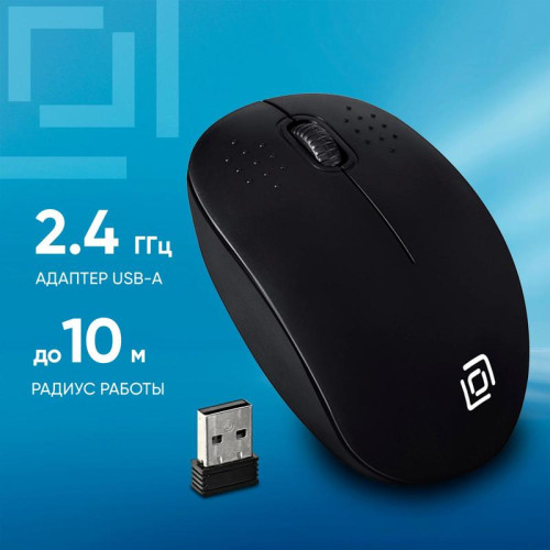 Мышь Oklick 685MW черный оптическая 1200dpi беспров. USB для ноутбука 3but (1058946)