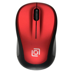 Мышь Oklick 665MW черный/красный оптическая 1600dpi беспров. USB для ноутбука 3but (1025135)