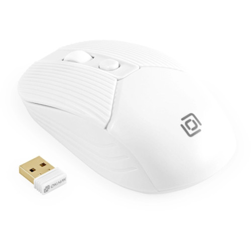 Мышь Oklick 509MW white белый оптическая 1600dpi беспров. USB для ноутбука 4but (1885186)