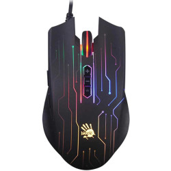 Мышь A4Tech Bloody Q82 черный/рисунок оптическая 6200dpi USB3.0 8but