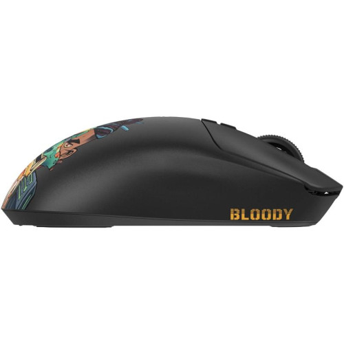 Мышь A4Tech Bloody R72 Ultra Duo черный/рисунок оптическая 20000dpi беспров. USB/USB-C 6but (R72 ULTRA DUO RENEGADEMIDNIGHT)